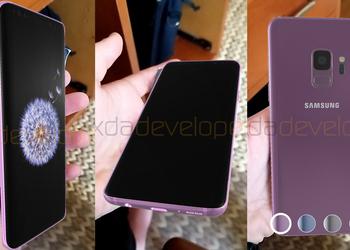 Samsung Galaxy S9 already twisted in the hands ... in augmented reality