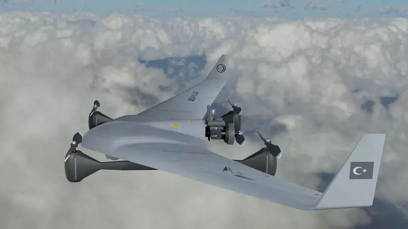 Baykar испытала новый беспилотник Bayraktar VTOL для флагманского авианосца Anadolu