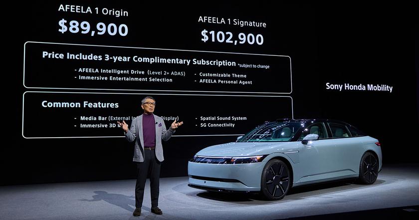 Sony Honda Mobility дебютирует с Afeela 1 на CES 2025