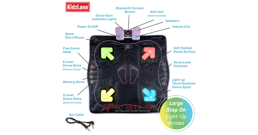 Kidzlane Electronic Dance Mat  dance mat for kids