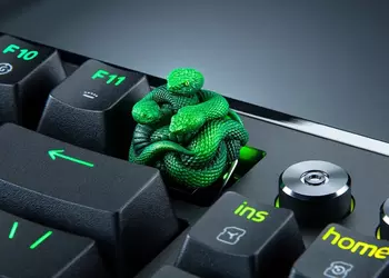 Украсьте клавиатуру змеями: Razer предлагает эксклюзивный кейкап Artisan в виде своего трехмерного логотипа