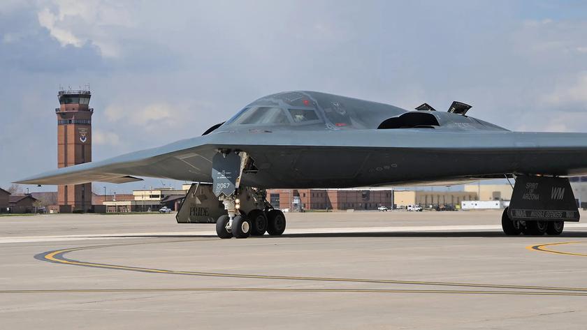 The $2.1 billion B-2 Spirit bomber that caught fire is on the runway for a second week