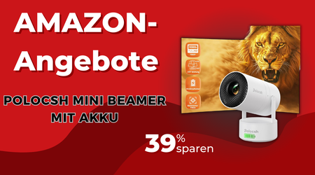 Polocsh Mini Beamer mit Akku Bundle – Jetzt 90€ günstiger!