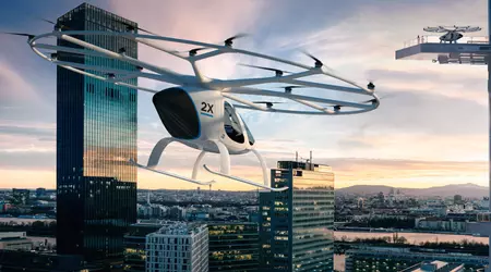 Intel showed at CES the concept of a flying car Volocopter (no, it's a drone)