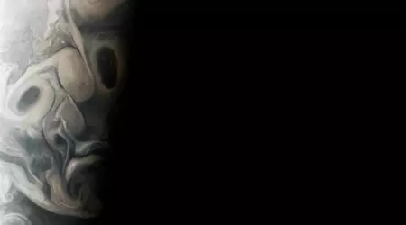 Jupiter is ready for Halloween - Juno probe has photographed the scary face of the solar system's largest planet