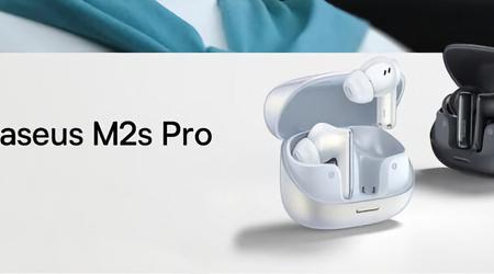 Baseus M2s Pro: TWS-навушники з ANC, Bluetooth 5.4 і Hi-Res Audio за $45