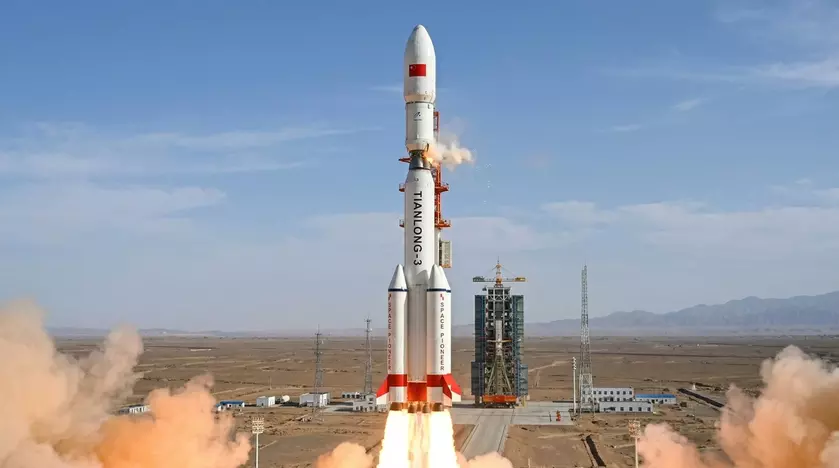 ракета tianlong-3 на стартовой площадке