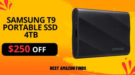 SAMSUNG T9 Portable SSD 4TB - $250 OFF! Don't miss it!