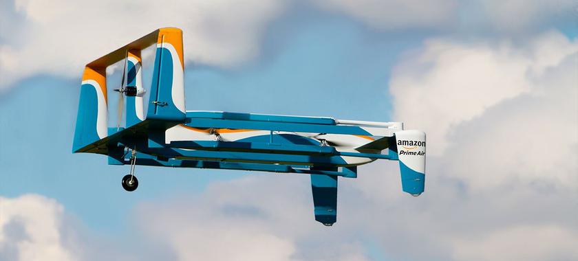 Подробности о доставке товаров дронами Amazon Prime Air