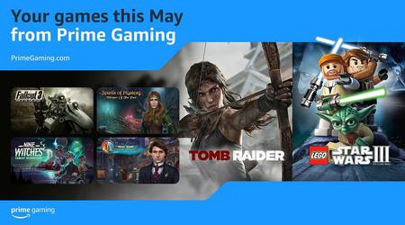 Full editions of Tomb Raider (2013) and Fallout 3 headlined May's selection of free games for Amazon Prime Gaming subscribers