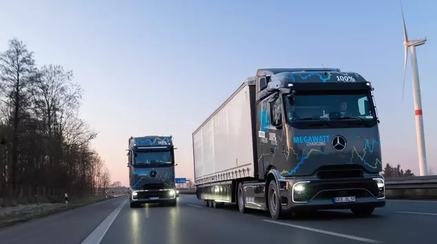 Mercedes-Benz Trucks tests megawatt charging on ...