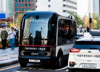 South Korea launches first commercial passenger transportation service with unmanned minibuses