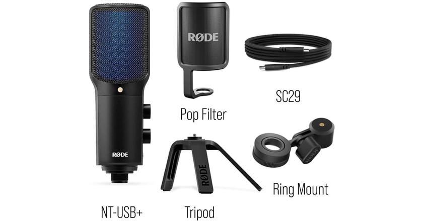 RØDE NT-USB+ microphone à condensateur pour les voix