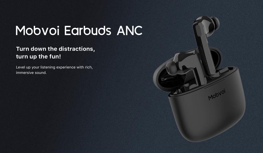 Mobvoi Earbuds ANC: TWS-наушники с системой активного шумоподавления и защитой IPX5 за $59