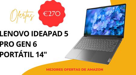 Portátil Lenovo IdeaPad 5 Pro Gen 6 de 14» ¡con 270 € de descuento! ¡No te lo pierdas!