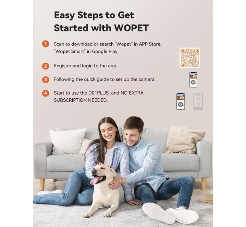 WOpet Smart caméra pour chien