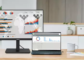 ASUS представила QHD-монитор для бизнеса с частотой кадров 100 Гц и передачей до 90 Вт энергии через USB-C по цене €365