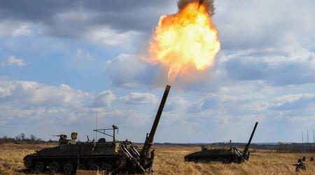 FPV-безпілотник точним влучанням у боєкомплект знищив російський самохідний міномет 2С4 "Тюльпан"