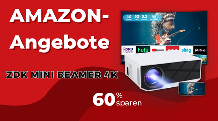 ZDK Mini Beamer 4K mit WiFi & Bluetooth – Jetzt 240€ günstiger!