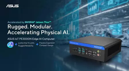 ASUS IoT introduced the compact edge-AI platform PE3000N with NVIDIA Jetson Thor