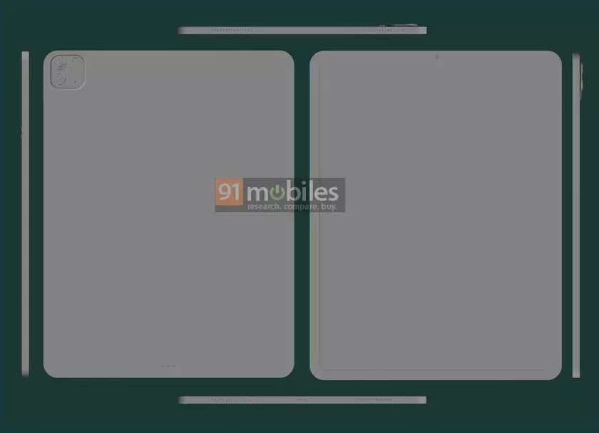 iPad Pro 2021 появился на CAD-рендерах с 12.9-дюймовым дисплеем, тонкими рамками  и двойной камерой
