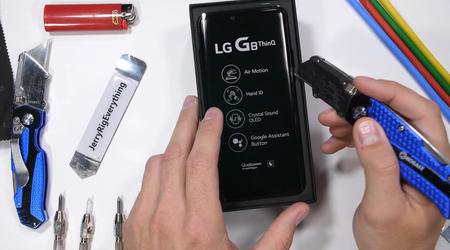 JerryRigEverything розібрав LG G8 ThinQ та радить не купувати цей смартфон
