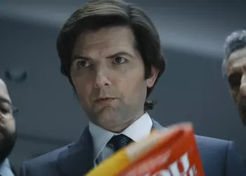 Apple TV+ actor Adam Scott is already using a purple iPhone 14 Pro, even though it's not on sale yet