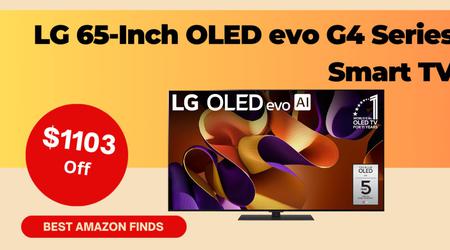 Exciting Opportunity: Save $1103 on the LG 65-Inch OLED evo G4 Series Smart TV!