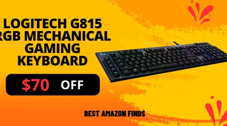 Logitech G815 RGB Mechanical Gaming Keyboard - $70 OFF Great Opportunity to Buy!