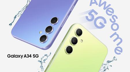 Les utilisateurs européens du Samsung Galaxy A34 ont commencé à recevoir la version stable d'Android 14 avec One UI 6.