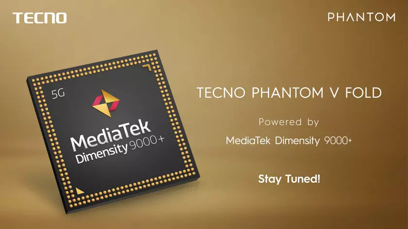 Tecno представит на MWC 2023 складной смартфон Phantom V Fold с процессором MediaTek Dimensity 9000+