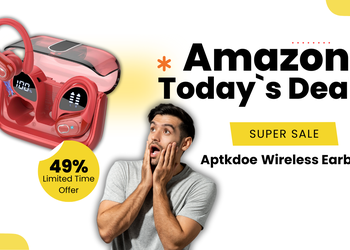 Aptkdoe Wireless Earbuds with 75-Hour Battery – Now 49% Less