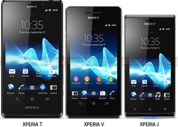 Три веселых буквы: Sony XPERIA T, XPERIA V, XPERIA J