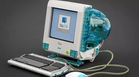The legendary iMac in a blue translucent case may be released in the form of a Lego construction set