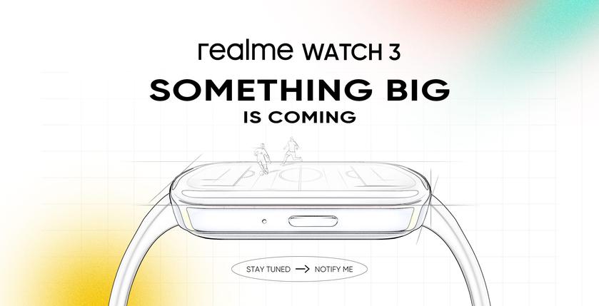 Смарт-часы realme Watch 3 c поддержкой звонков и увеличенным экраном представят 18 июля