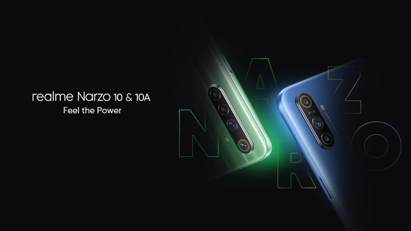 Realme представит смартфоны Narzo 10 и Narzo 10A уже на следующей неделе