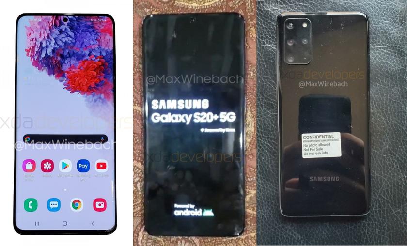 Zdjęcia na żywo z telefonu Samsung Galaxy S20 + potwierdziły nazwę, wygląd i niektóre funkcje smartfona