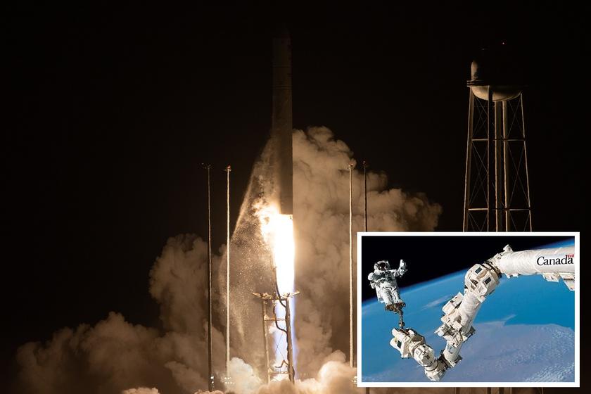 Northrop Grumman und die NASA schickten das Cygnus-Raumschiff zur ISS - es wird mit dem Canadarm-2-Roboter am Unity-Modul befestigt
