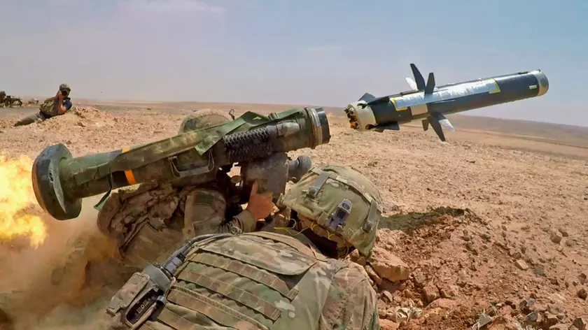 Украинские военные уничтожили два танка Т-90 «Владимир» с помощью Javelin