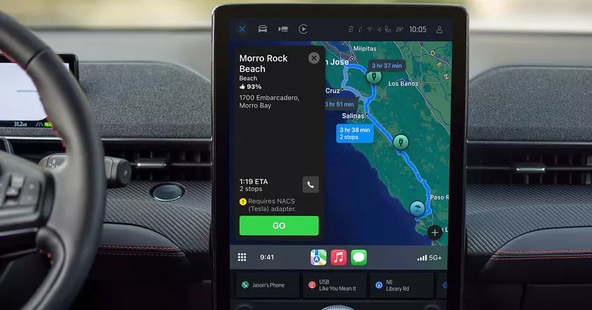 Ford Mustang Mach-E: Новые горизонты с Apple Maps на Carplay