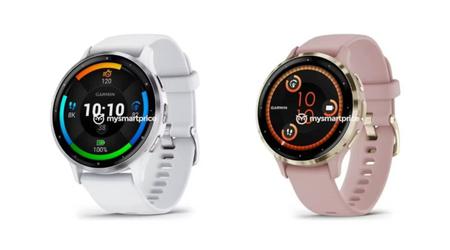 Garmin Venu 3 and Venu 3S on official renders: watch design, size and colours
