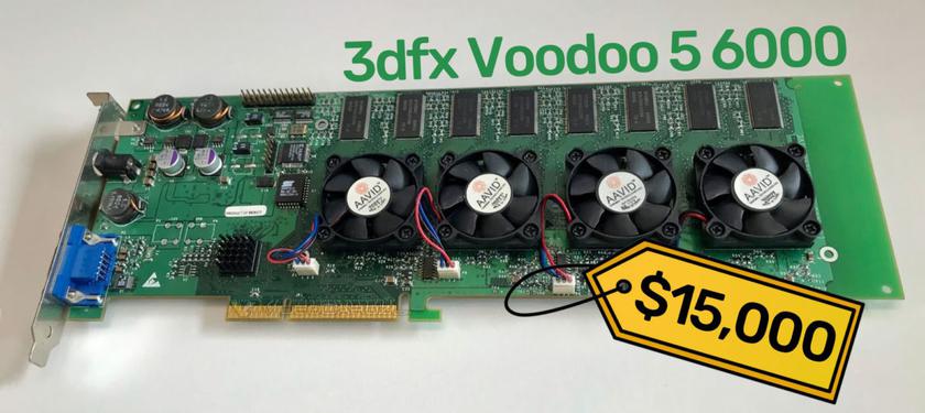 3dfx Voodoo 5 6000 is the rarest video card that sold on eBay for ,000