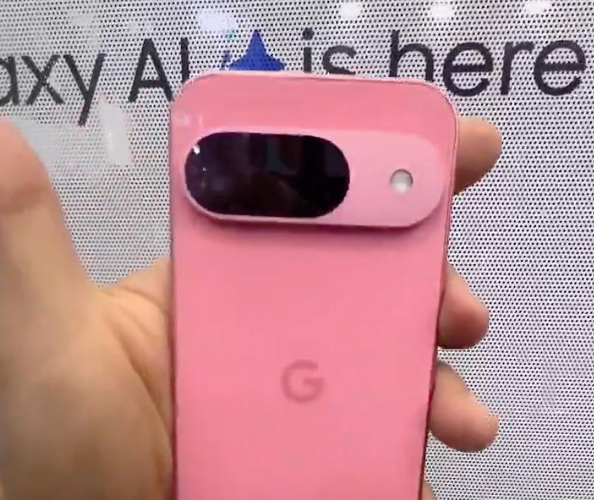 Google Pixel 9 появился на видео в розовом цвете