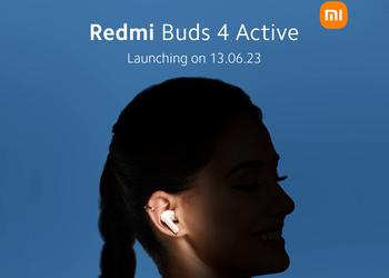 Xiaomi to unveil Redmi Buds 4 Active: TWS earbuds with Bluetooth 5.3, IPX4 protection and up to 28 hours of battery life on June 13