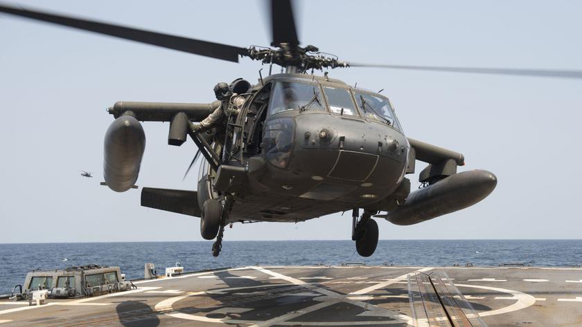Управление разведки Украины показало видео тренировок военных ВСУ на американском вертолете Black Hawk