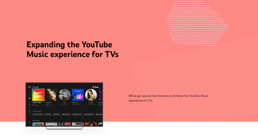 Google обновила YouTube Music для Android TV: изменённый интерфейс, новый плеер и возможность слушать загруженную музыку