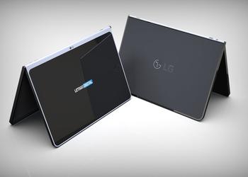 LG запатентувала планшет з тонкими рамками, підставкою і бездротовою клавіатурою
