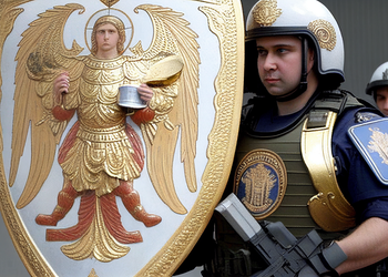 Moskauer Innenministerium will 111 gepanzerte Ikonen mit Gebeten für Polizisten kaufen
