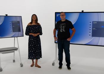 Microsoft announced the Surface Hub 3 interactive 4K display with portrait mode and an update for the Surface Hub 2S
