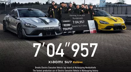 Xiaomi SU7 Ultra sets a new Nürburgring record for a production electric car